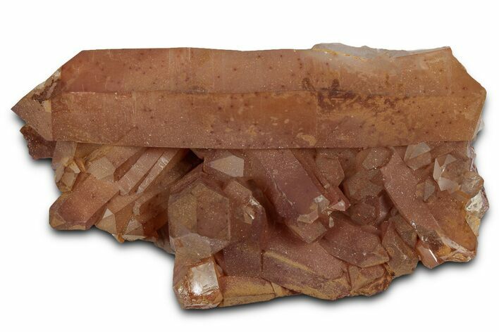 Tangerine Quartz Crystal Cluster - Brazil #328921